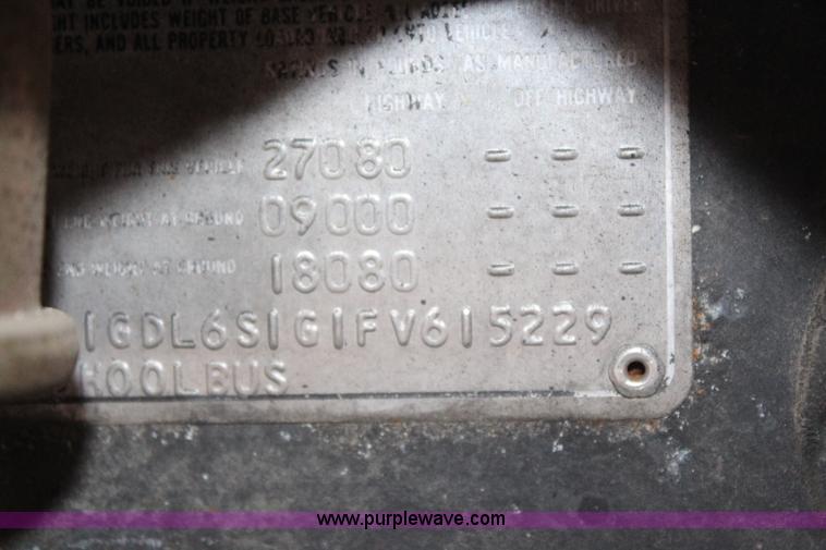 image for item I5857 1985 GMC P6 Amtran bus