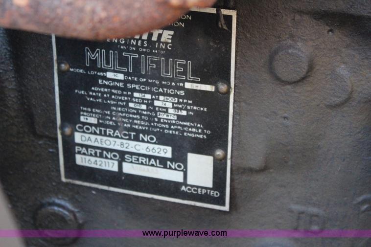 image for item I5875 1970 Am General 2.5 ton army truck