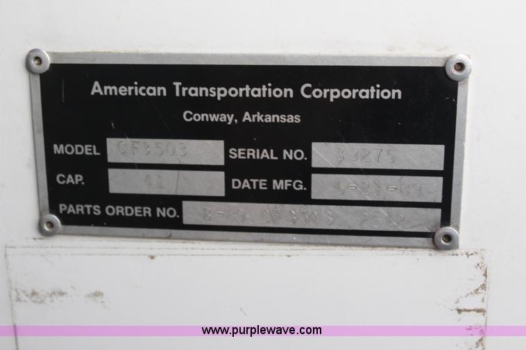 image for item I6000 1989 GMC P6 Amtran bus