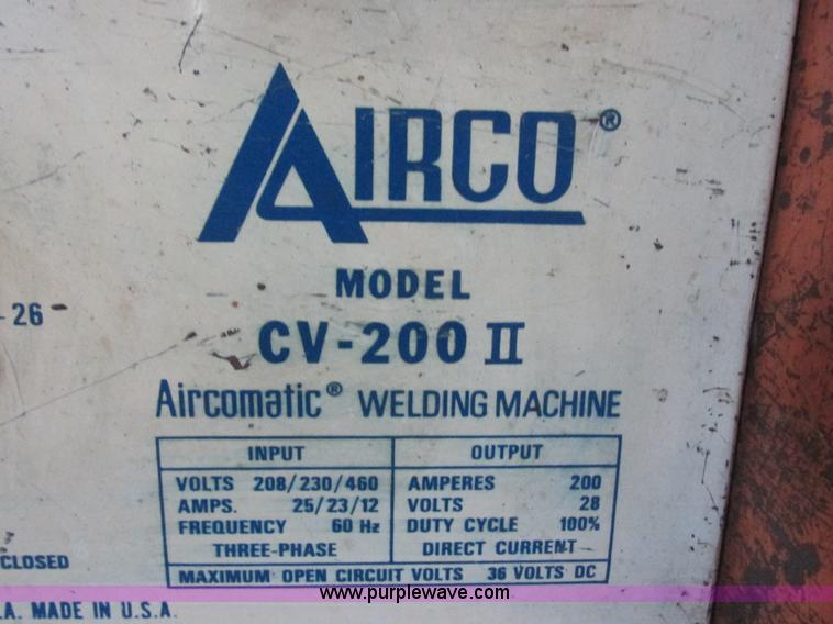 image for item I6018 Airco CV-200II Aircomatic welder