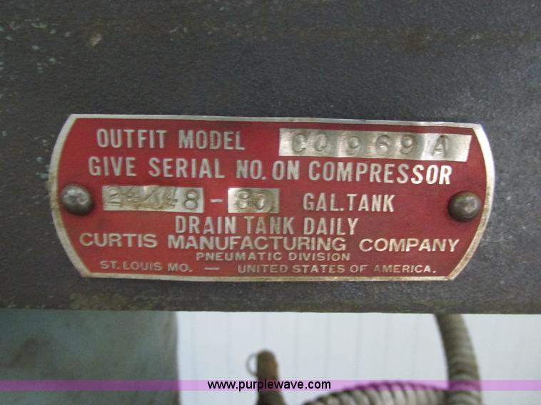 image for item I6021 Curtis 00969A air compressor