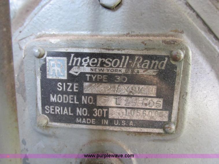 image for item I6187 Ingersoll Rand L253-D5 air compressor
