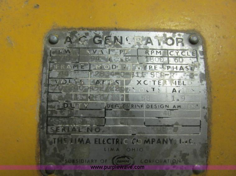 image for item I6191 Lima AC generator