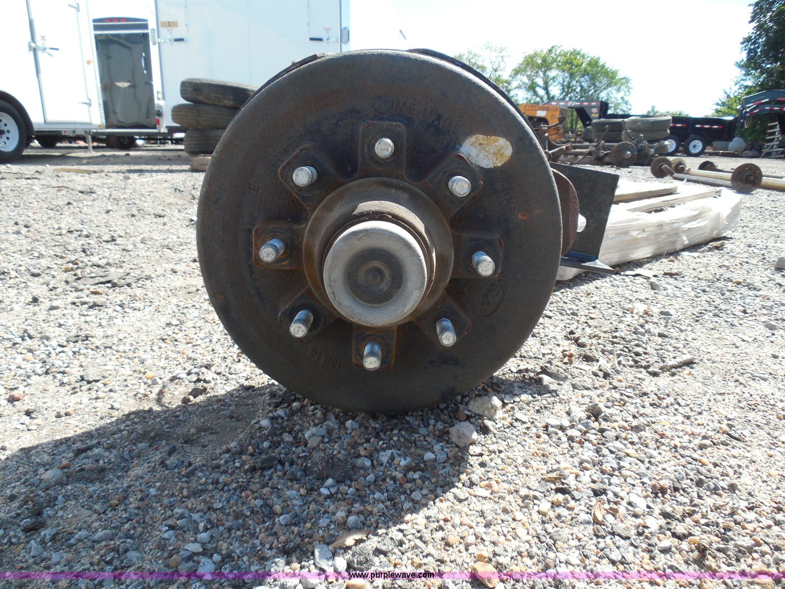 Rockwell American trailer axle in Wichita, KS Item BE9935 sold Purple Wave
