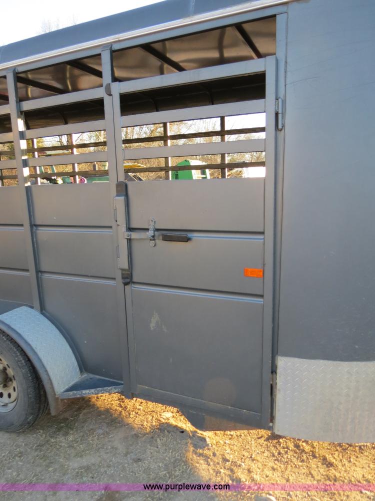 image for item B4831 2004 Pioneer tandem axle stock trailer