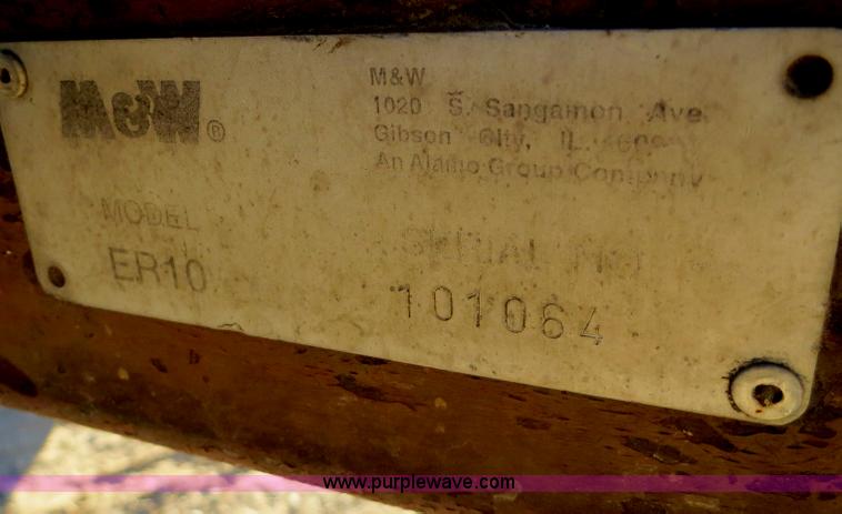 image for item B4833 M&W ER10 wheel rake