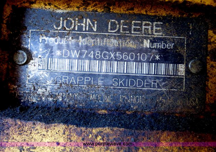 image for item B4840 1997 John Deere 748G skidder