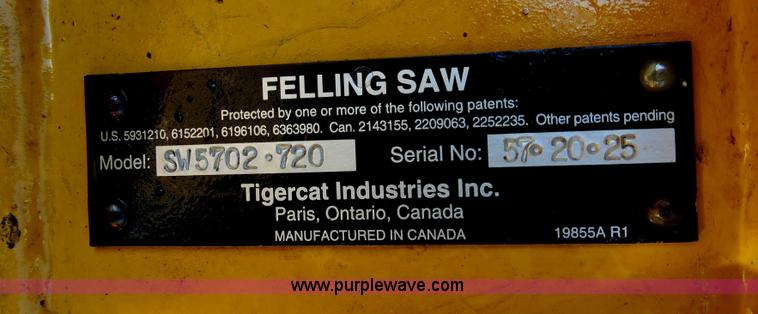 image for item B4844 2004 Tigercat 724D feller buncher