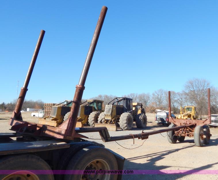 image for item B4849 Shop built pole log trailer