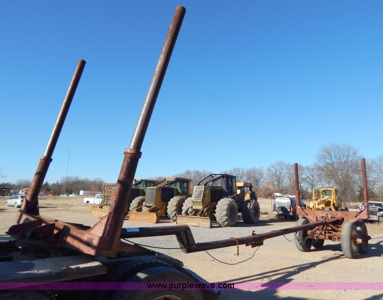 image for item B4849 Shop built pole log trailer