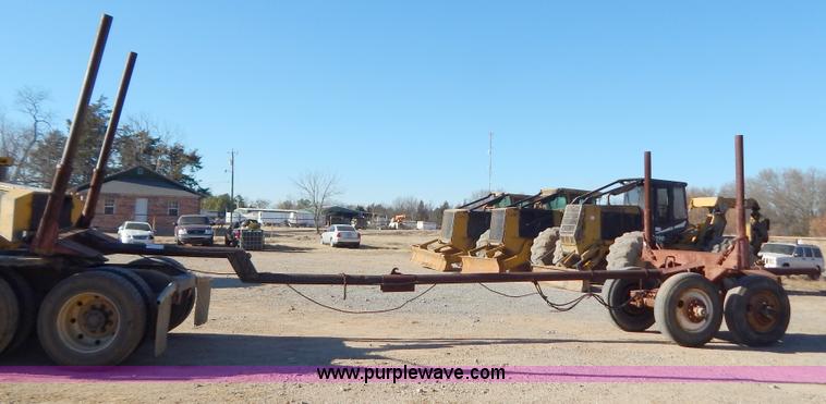 image for item B4849 Shop built pole log trailer