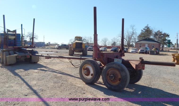 image for item B4849 Shop built pole log trailer