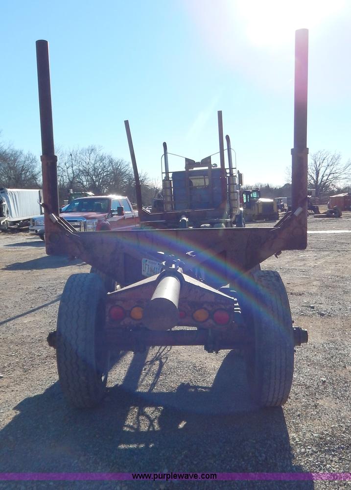 image for item B4849 Shop built pole log trailer