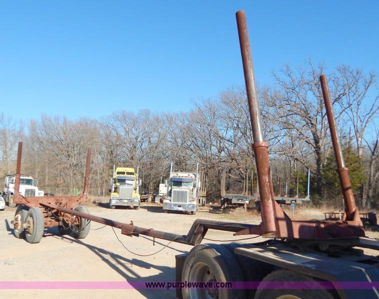 image for item B4849 Shop built pole log trailer
