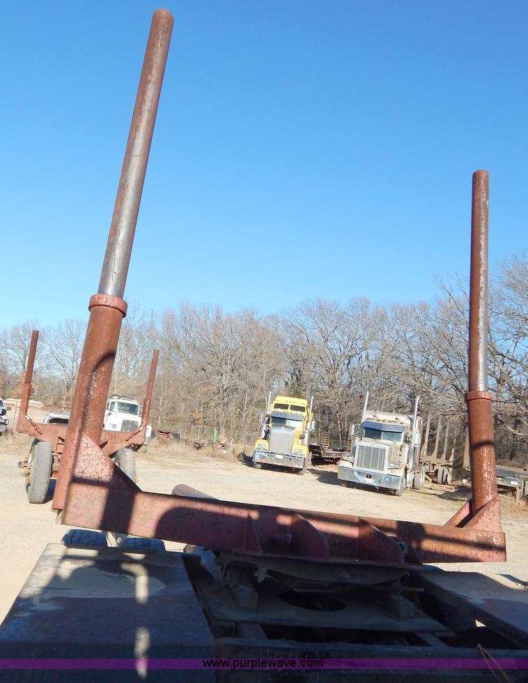 image for item B4849 Shop built pole log trailer