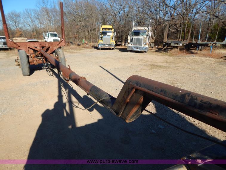image for item B4849 Shop built pole log trailer