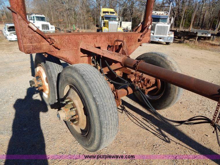 image for item B4849 Shop built pole log trailer