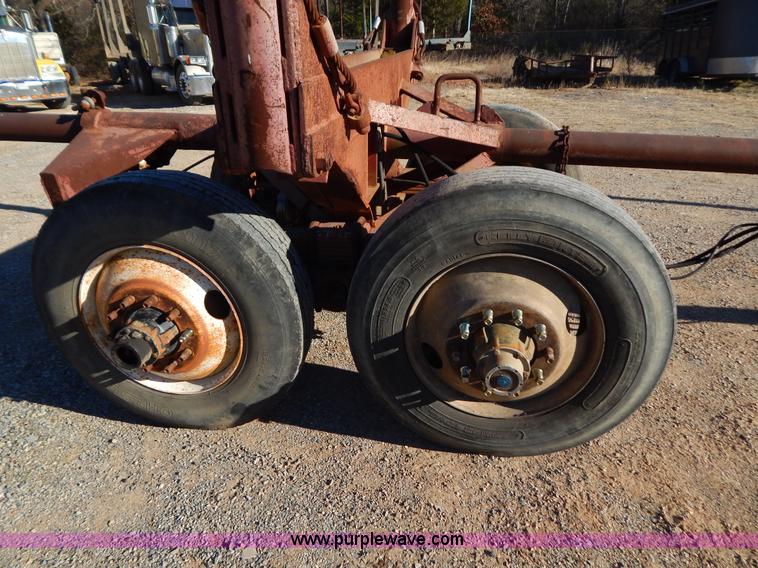 image for item B4849 Shop built pole log trailer