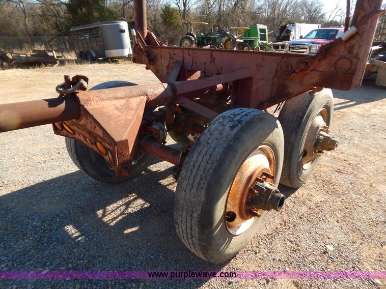 image for item B4849 Shop built pole log trailer