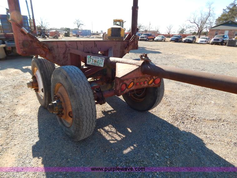image for item B4849 Shop built pole log trailer