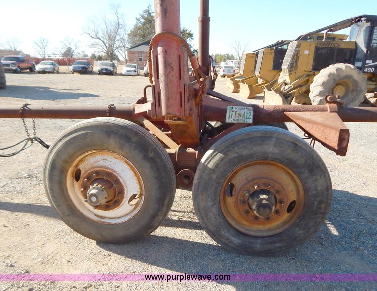image for item B4849 Shop built pole log trailer