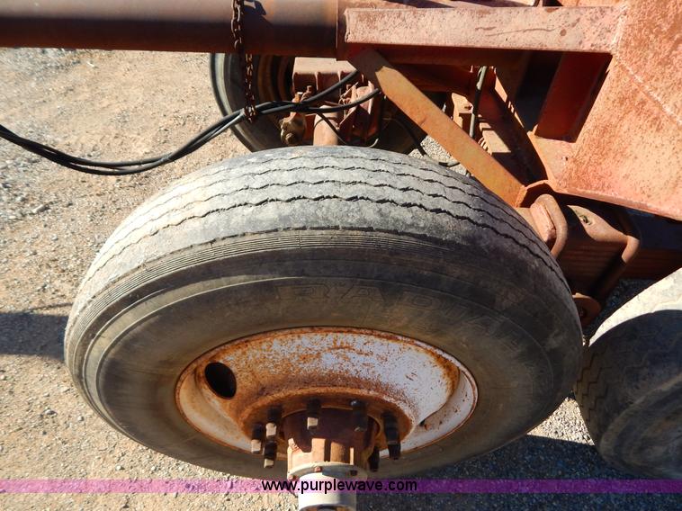 image for item B4849 Shop built pole log trailer