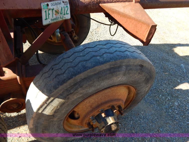 image for item B4849 Shop built pole log trailer