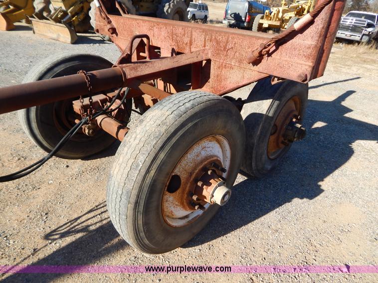 image for item B4849 Shop built pole log trailer