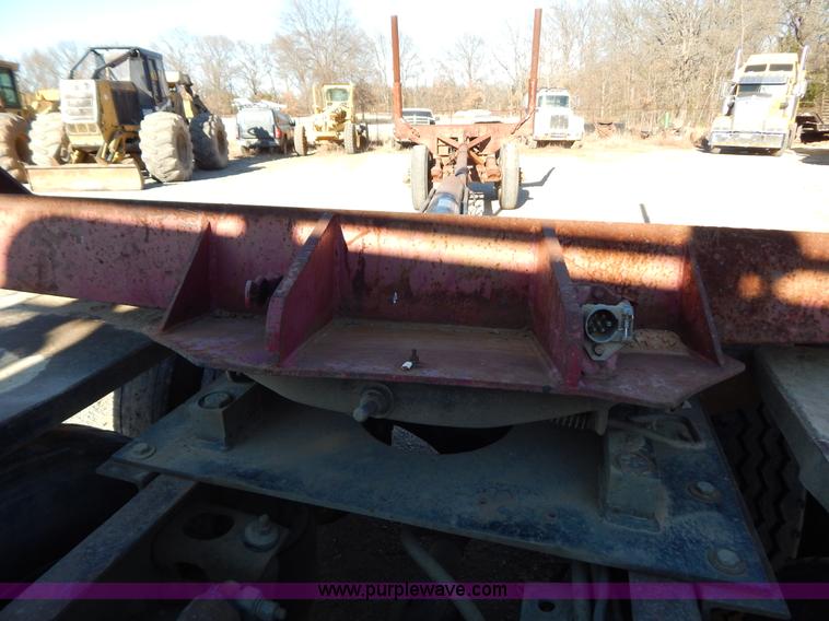 image for item B4849 Shop built pole log trailer