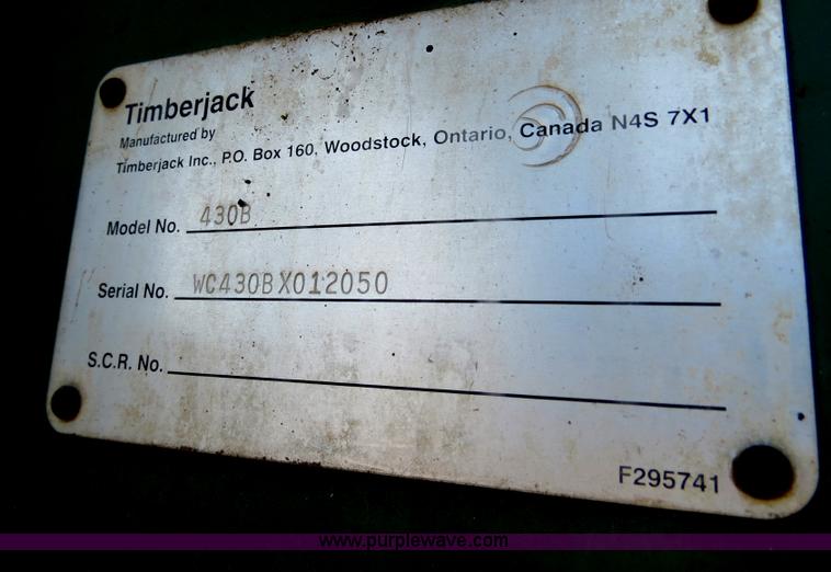 image for item B4859 2002 Timberjack 430B knuckleboom loader