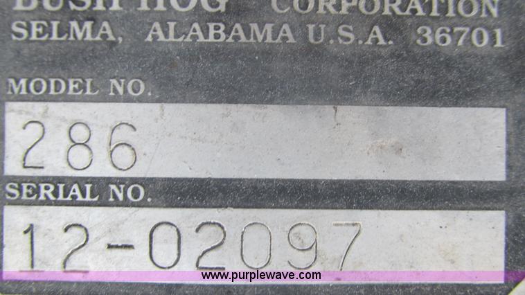 image for item AC9799 Bush Hog 286 rotary mower