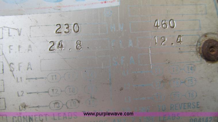 image for item AC9800 John Deere Dickson 340-33 air compressor