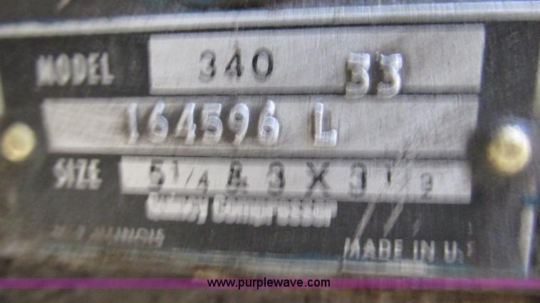 image for item AC9800 John Deere Dickson 340-33 air compressor