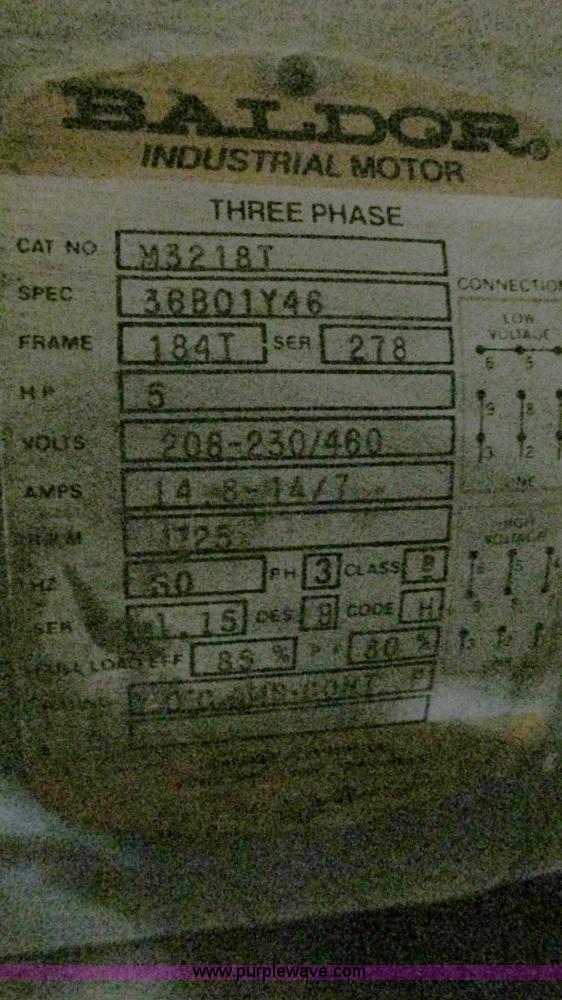 image for item AC9801 Saylor-Brall air compressor