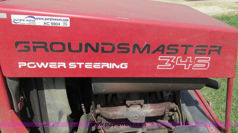 image for item AC9804 Toro Groundmaster 345 riding lawn mower