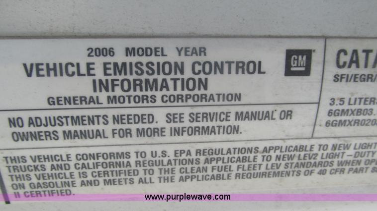 image for item AC9805 2006 Chevrolet Uplander cargo van