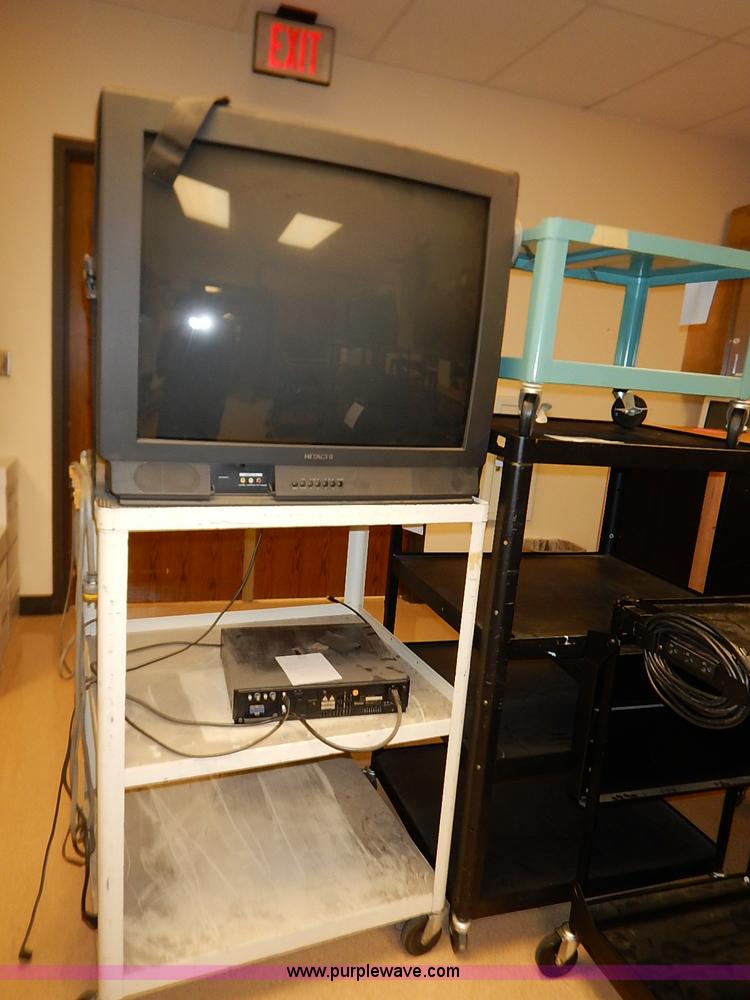 image for item AY9146 Assorted televisions and carts