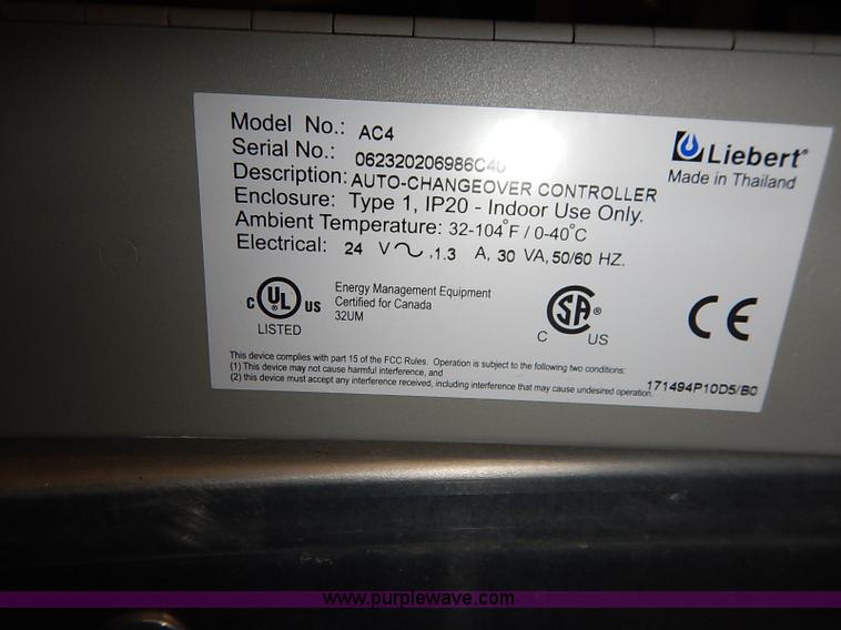 image for item AY9154 2006 Liebert AC and condenser units