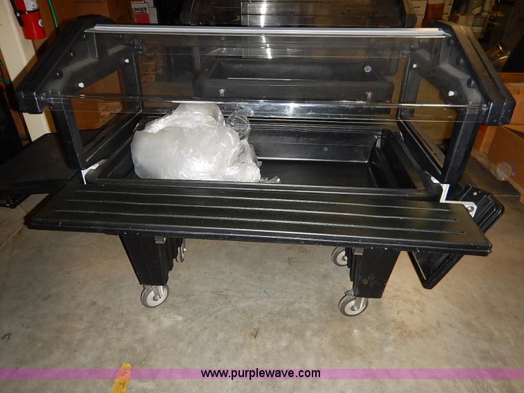 image for item AY9160 (2) portable cold tables with sneeze guards