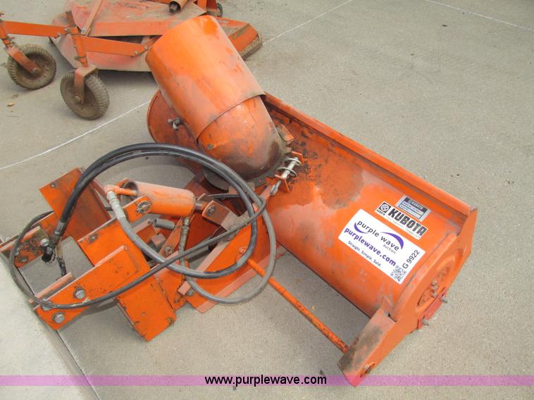 Kubota B748B snow blower in Auburn, NE Item G9922 sold Purple Wave