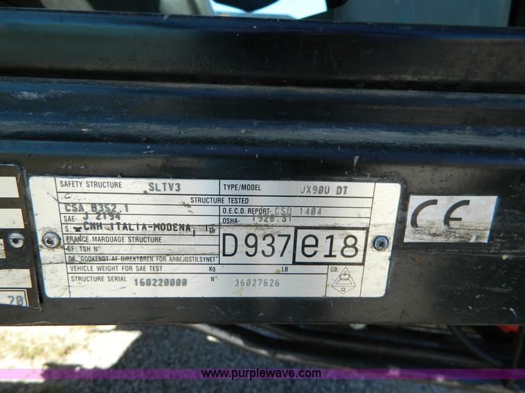 image for item H2381 2003 Case IH JX90UDT MFWD tractor