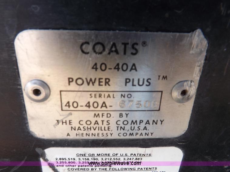 image for item H9074 Coat tire machine