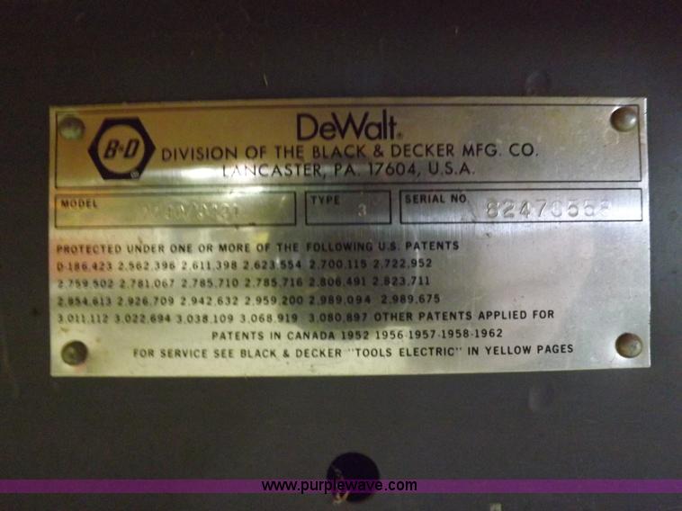 image for item H9080 Dewalt 740 Power Shop radial arm saw