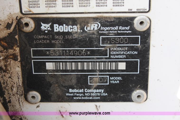 image for item I5866 2007 Bobcat S300 skid steer