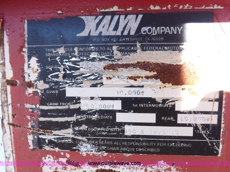 image for item H9084 1982 Kalyn trailer