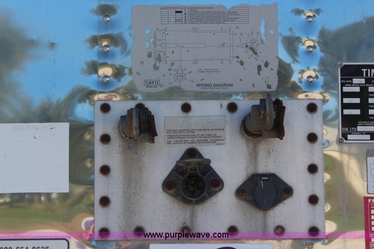 image for item I5877 1995 Timpte double hopper grain trailer