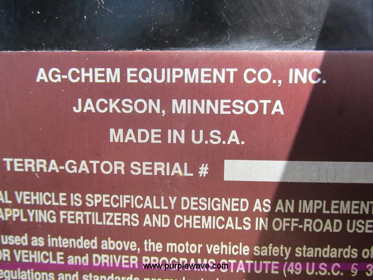 image for item I8921 2001 Ag-Chem TerraGator 8103 self-propelled applicator