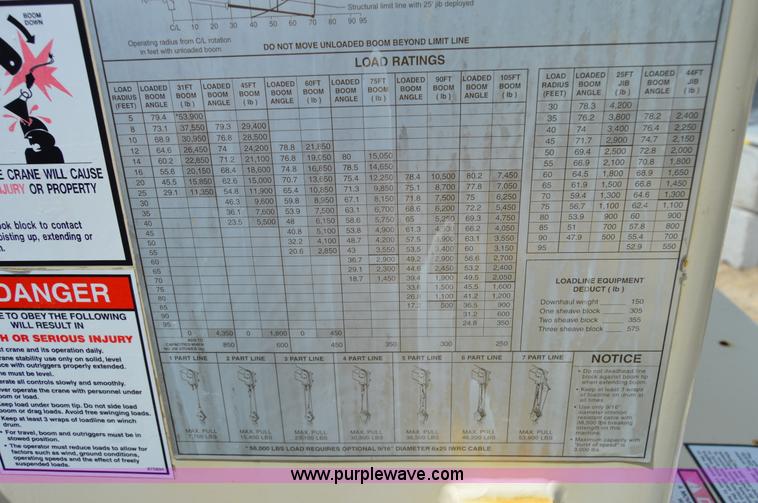image for item F8356 2007 Sterling LT8500 crane truck