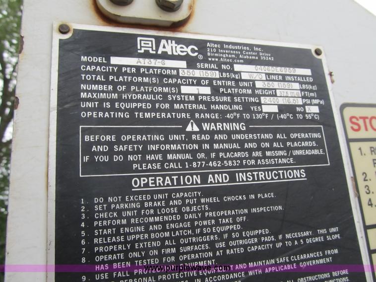 image for item G6522 2006 Ford F550 Super Duty XL bucket truck