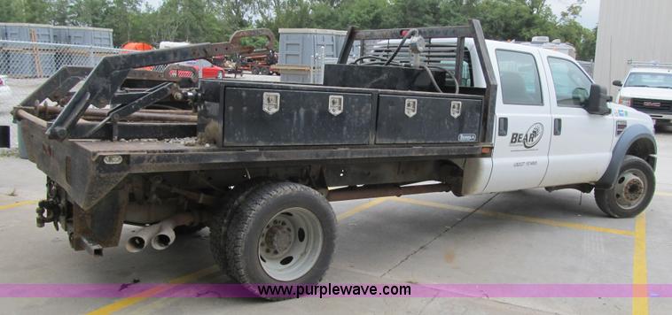 image for item G6526 2008 Ford F550 Super Duty XL Crew Cab flatbed truck